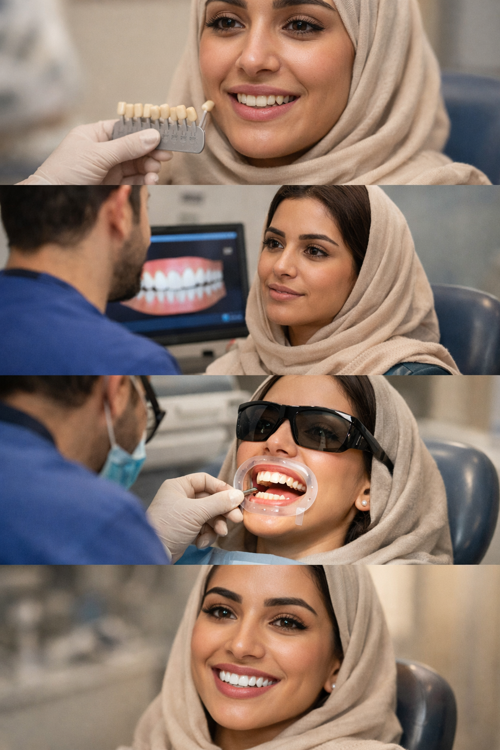 Beautiful smile transformation